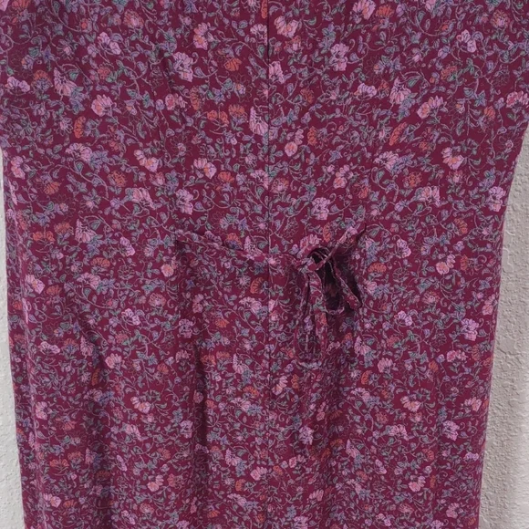 SIGRID OLSEN Floral Sleeveless Dress in Red and Purple - Picture 8 of 17